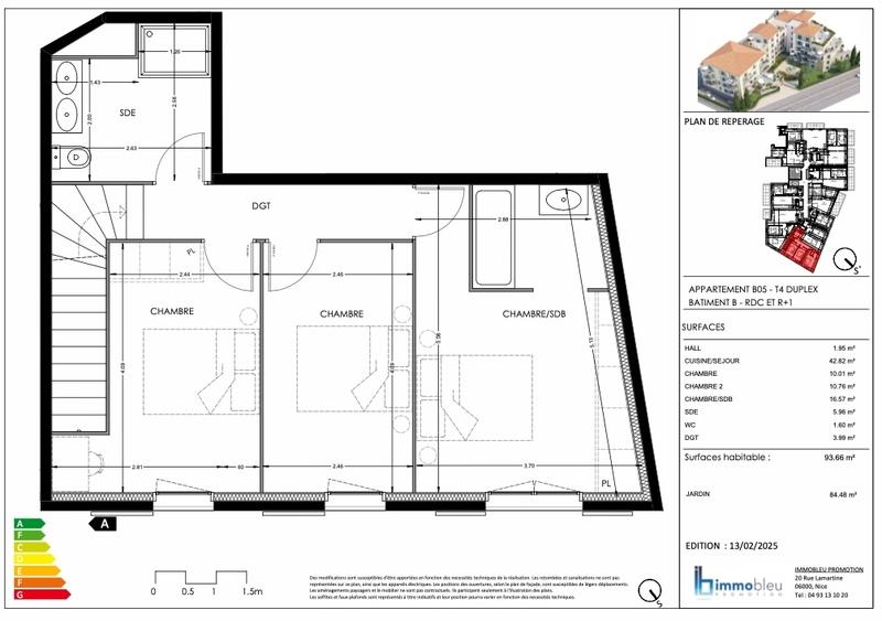 Appartement - 94 m² - 4 pièces