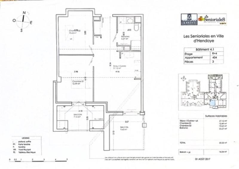 Appartement - 56 m² - 3 pièces