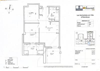 Appartement - 56 m² - 3 pièces