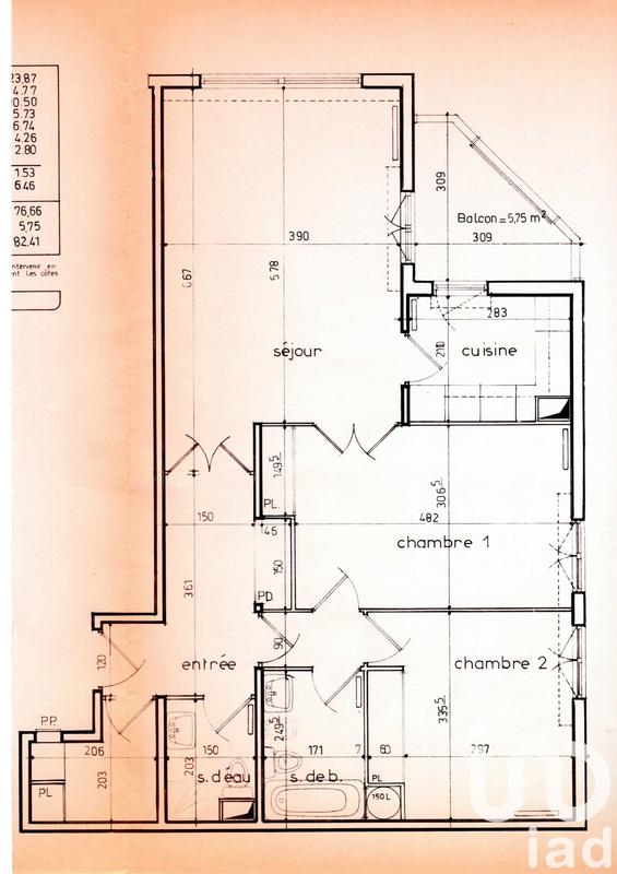 Appartement - 76 m² - 3 pièces