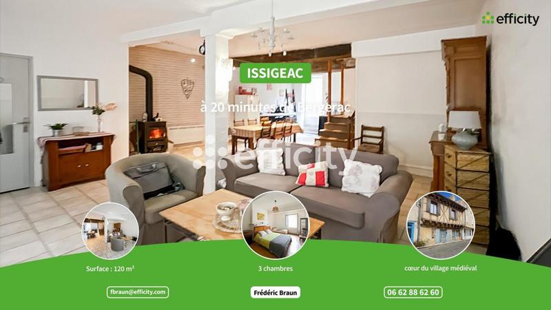 Maison - 120 m² - 4 pièces