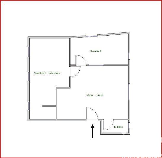 Appartement - 33 m² - 3 pièces