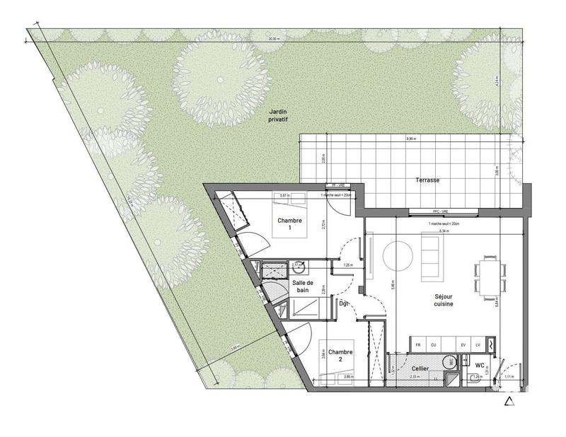 Appartement - 71 m² - 3 pièces