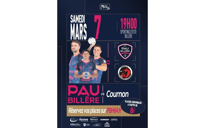 Handball:  Pau Billère Handball Vs Cournon