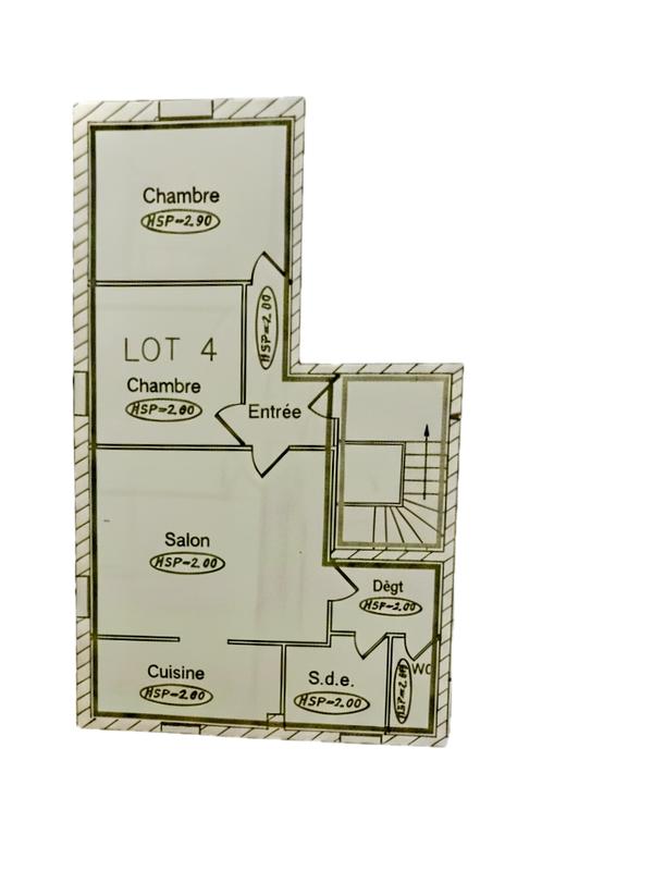 Appartement - 54 m² - 3 pièces