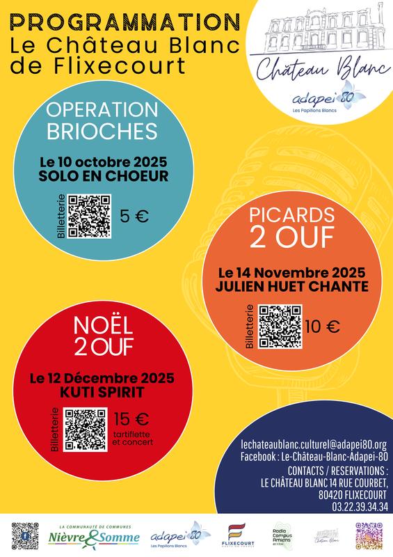 Programmation le Château Blanc