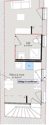 Appartement - 22 m² - 1 pièce