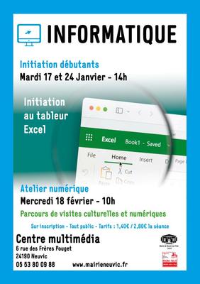 Découverte informatique : Initiation Tableur Excel