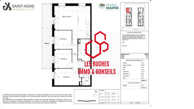 Appartement - 77 m² - 4 pièces