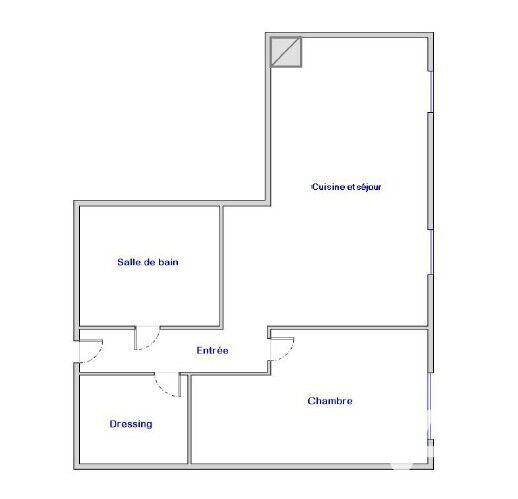 Appartement - 44 m² - 2 pièces