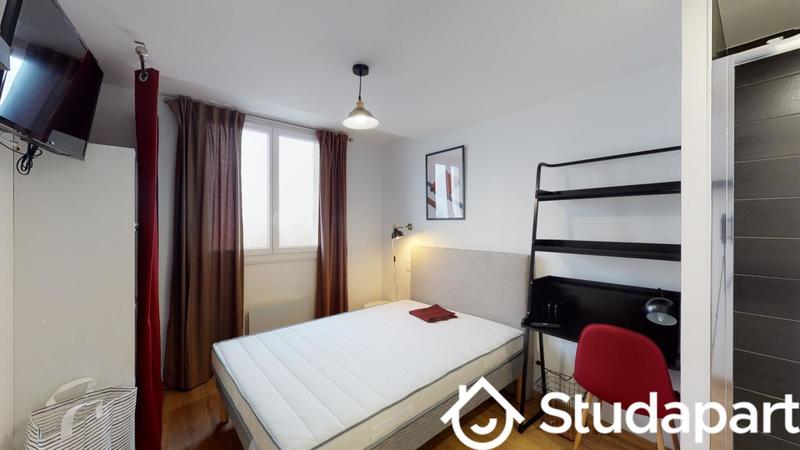 Chambre - 12 m² - 1 pièce