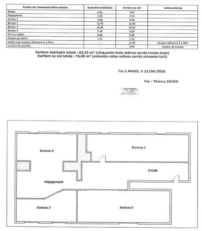 Bureau - 77 m² - 4 pièces