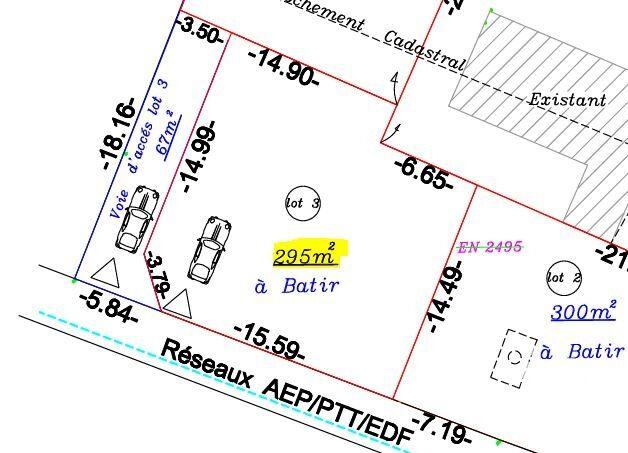 Terrain - 295 m²