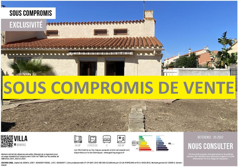 Villa - 66 m² - 3 pièces