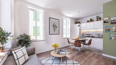 Appartement - 45 m² - 2 pièces