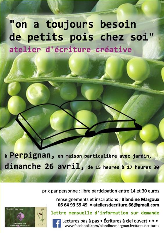 On a toujours besoin de petits pois chez soi • Atelier d'écriture