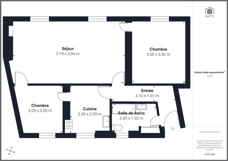 Appartement - 71 m² - 4 pièces