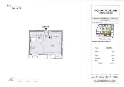 Appartement - 44 m² - 2 pièces