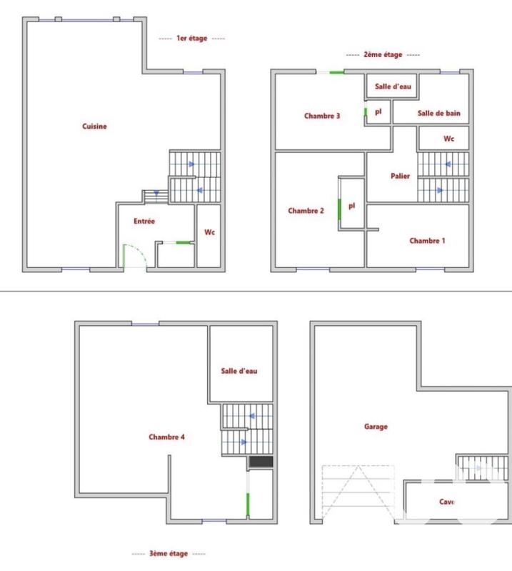 Maison - 125 m² - 6 pièces