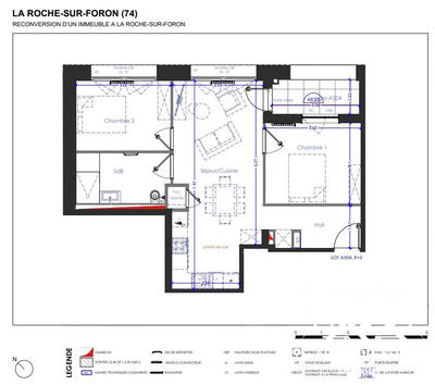 Appartement - 60 m² - 3 pièces