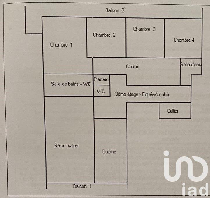 Appartement - 103 m² - 5 pièces