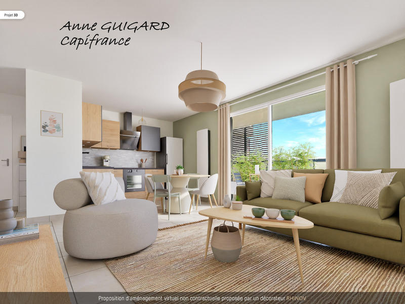 Appartement - 60 m² - 3 pièces