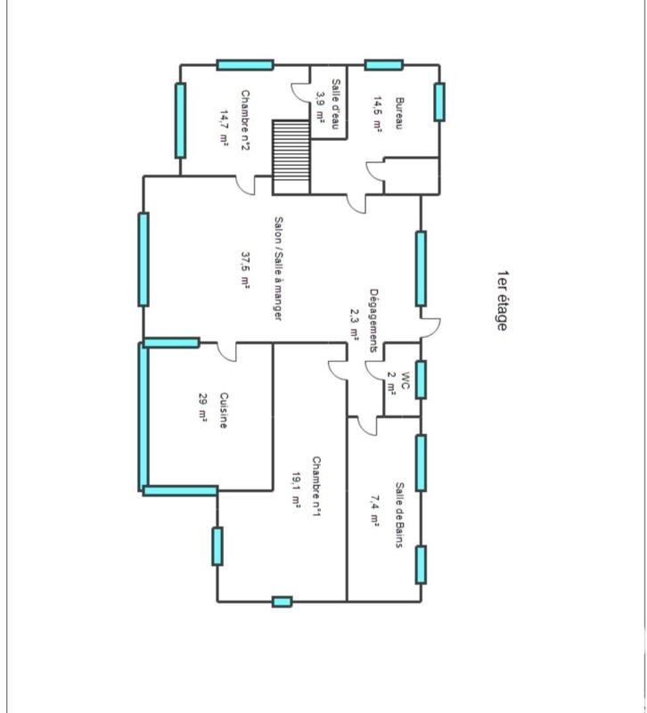 Maison - 220 m² - 6 pièces