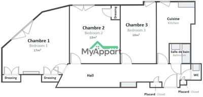 Appartement - 10 m² - 1 pièce