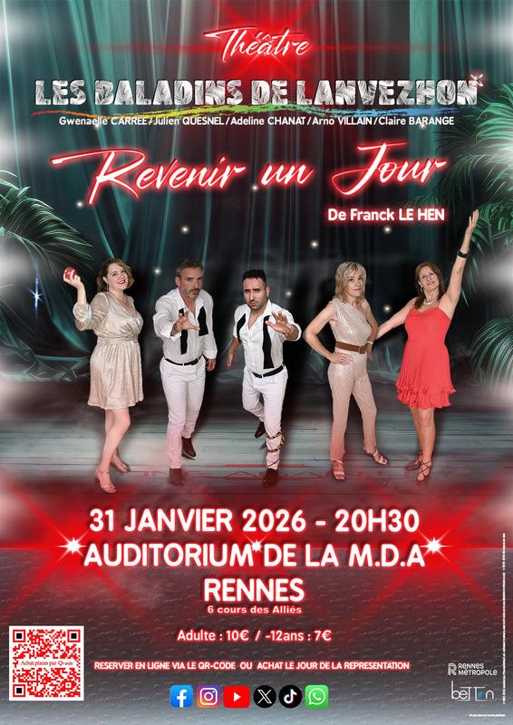 Revenir un Jour comédie de Franck le Hen, Baladins de Lanvezhon