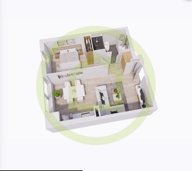 Appartement - 44 m² - 2 pièces