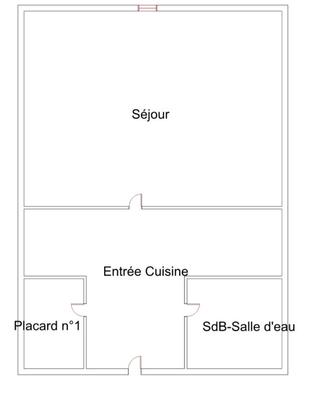 Studio - 17 m² - 1 pièce