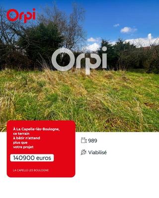 Terrain constructible - 989 m²