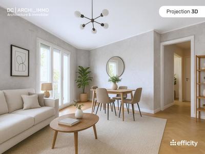 Appartement - 60 m² - 3 pièces