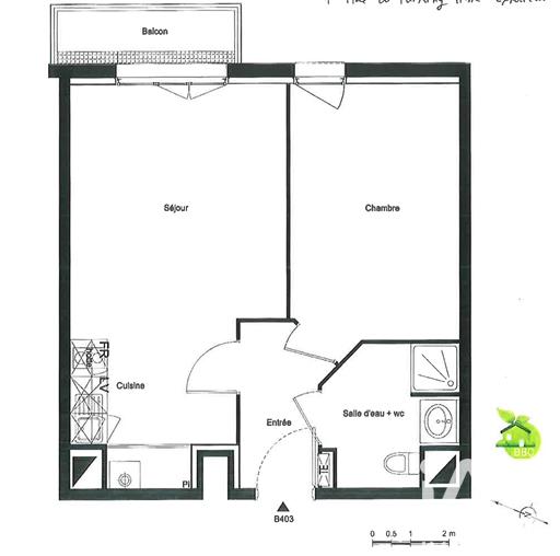 Appartement - 40 m² - 2 pièces