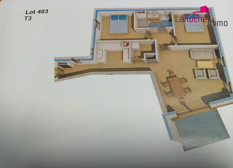 Appartement - 71 m² - 3 pièces