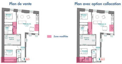 Appartement - 69 m² - 3 pièces