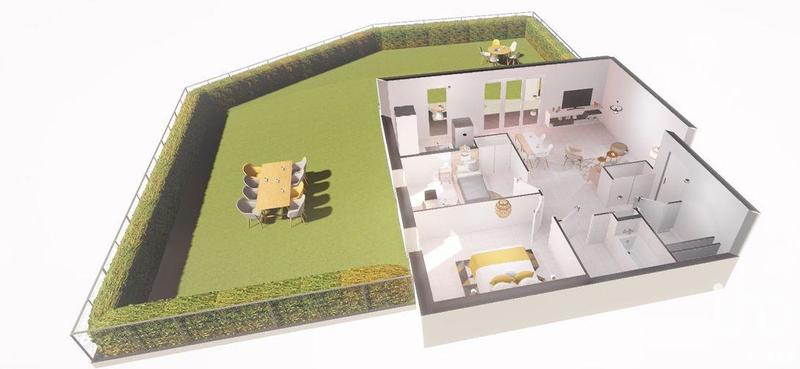 Appartement - 64 m² - 3 pièces