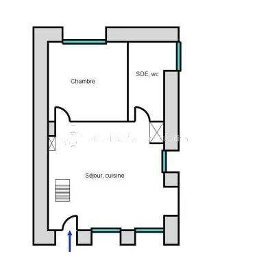 Appartement - 36 m² - 2 pièces