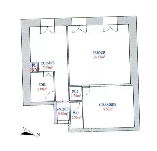 Magasins - 37 m² - 3 pièces