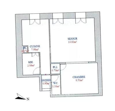 Magasins - 37 m² - 3 pièces