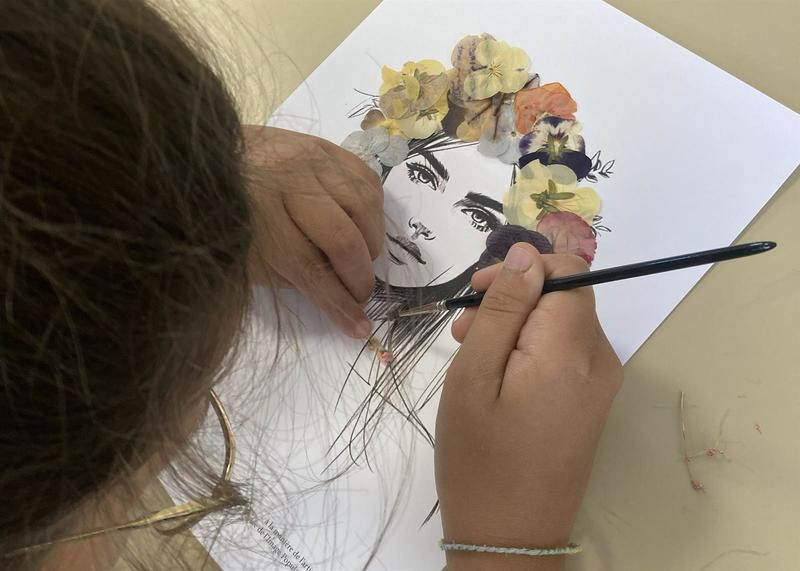 Atelier Enfant  : Portraits fleuris à la manière d'Inès Wagner (à partir de 6 ans)