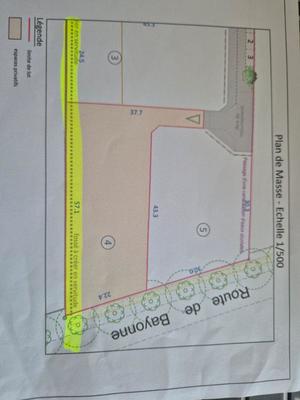 Terrain constructible - 1 274 m²