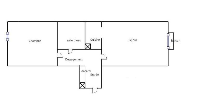 Appartement - 34 m² - 2 pièces