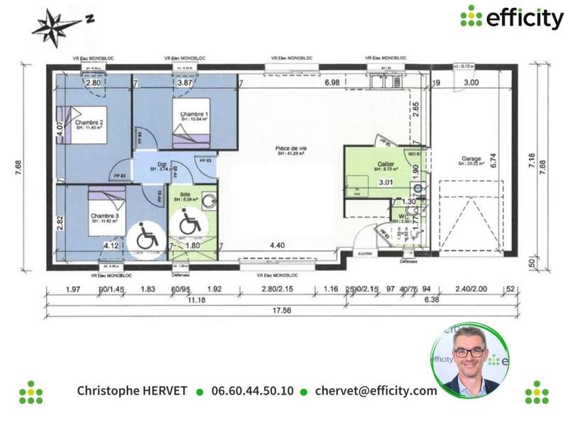 Maison - 92 m² - 5 pièces