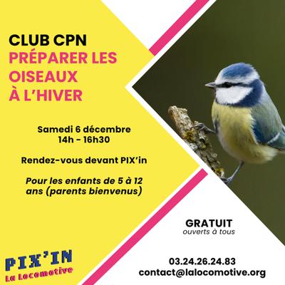 Atelier préparer les oiseaux à l'hiver