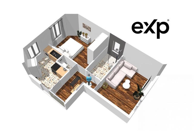 Appartement - 44 m² - 2 pièces