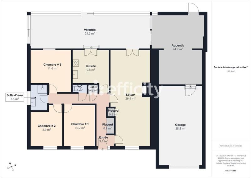 Pavillon - 85 m² - 4 pièces