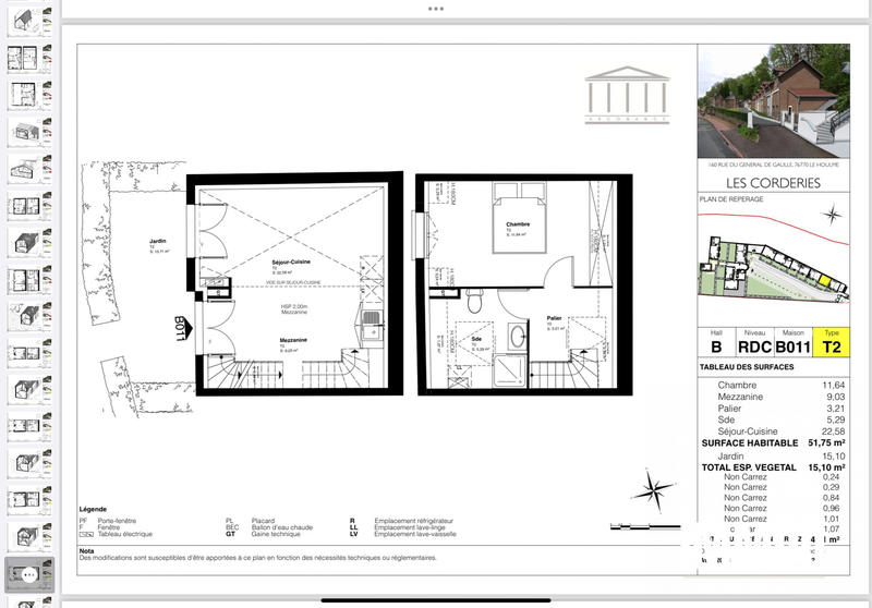 Maison - 52 m² - 2 pièces