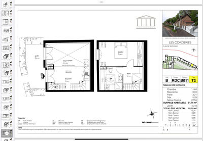 Maison - 52 m² - 2 pièces