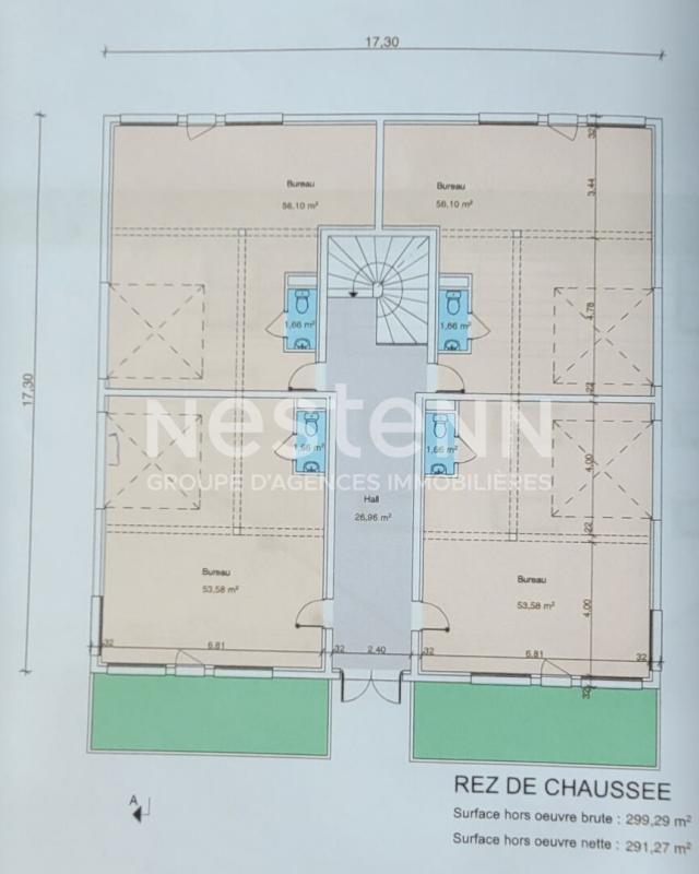 Local commercial - 53 m² - 3 pièces